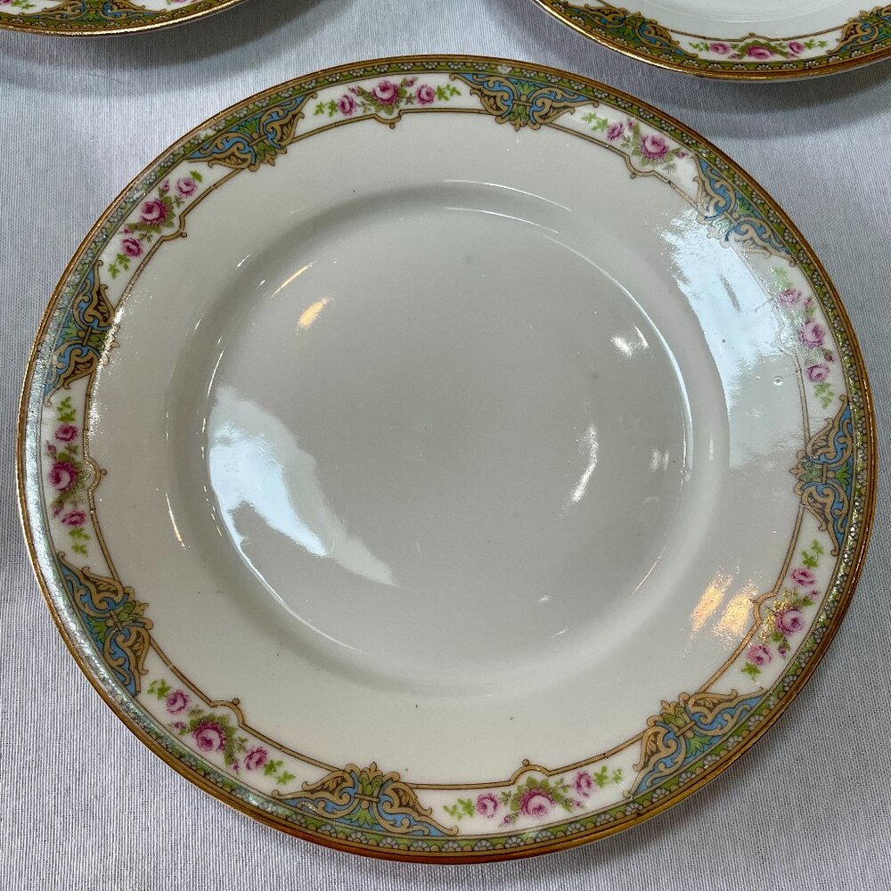 Partial Set of Andre François A.F. Limoges Fine Porcelain Plates, Bowls 1922-34